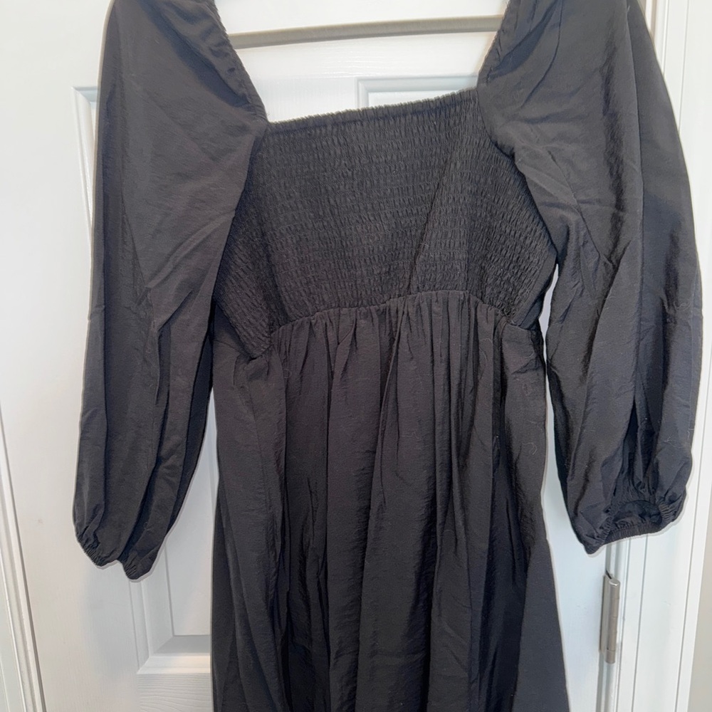 LOFT Charcoal Long Sleeve Dress never worn - Picture 4 of 4